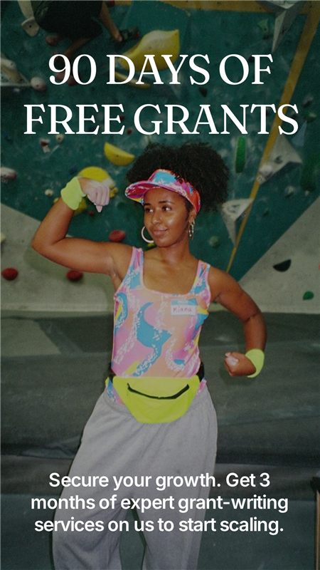 90 days of free grants &mdash; grant-writing offer, part of revenue roadmapping