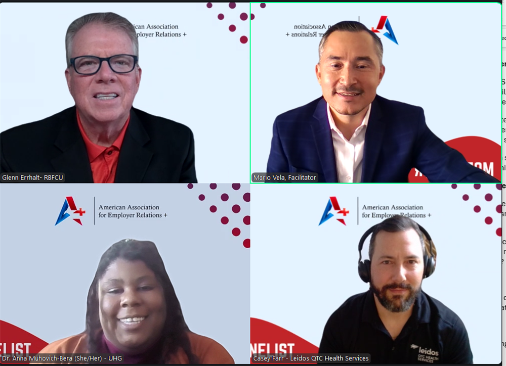 AAER+ panelist discussion screenshot