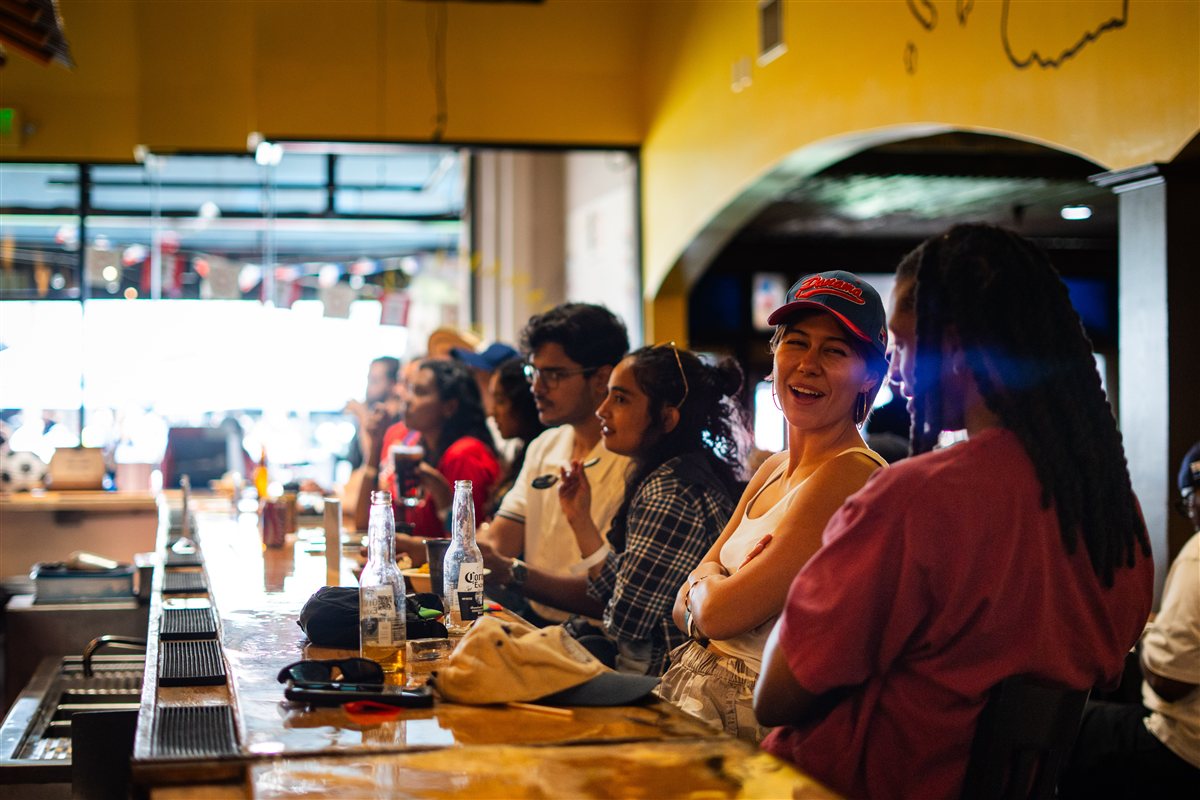 Panama International Restaurant World Cup activation crowd