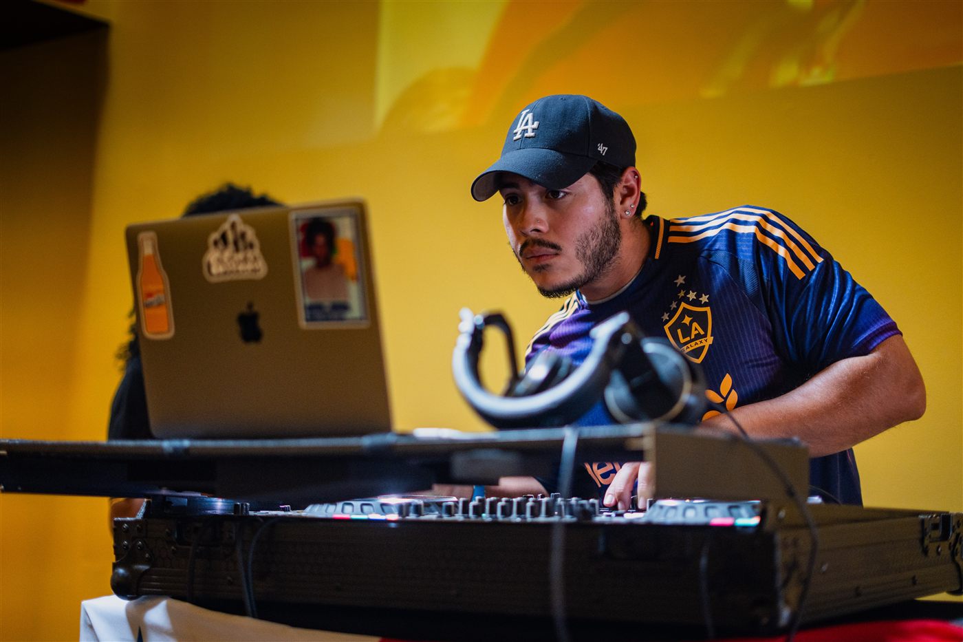 Live DJ performing at the event