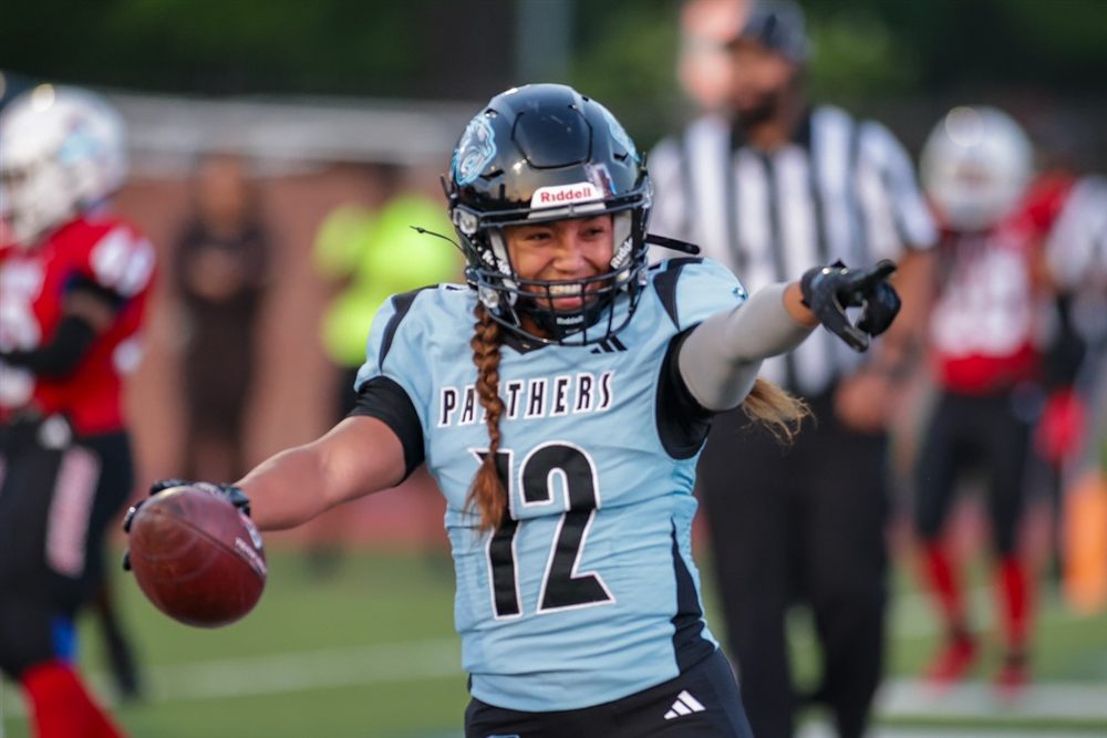 WNFC athlete celebrating a play